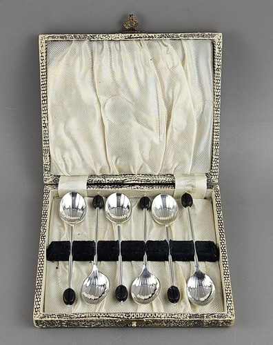 Silver plated coffee bean - silver,
