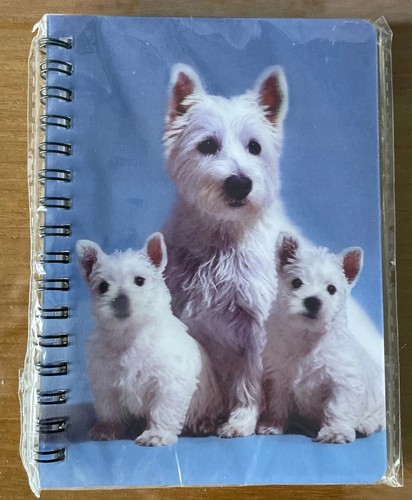 Westie lined notebook - westie, with