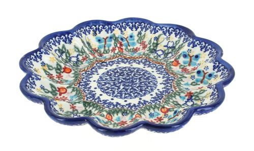 Blue rose polish pottery - rose,