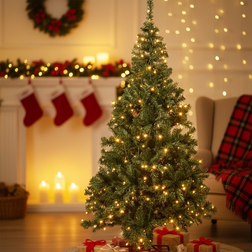 7ft pop christmas tree - up,