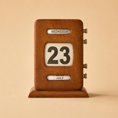 Retro perpetual calendar - calendar, easy
