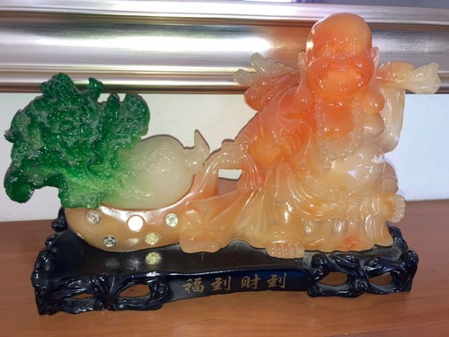 Laughing buddha statue with - laughing,