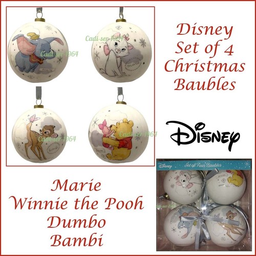 Disney christmas baubles set - disney,