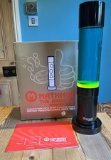 Original Mathmos Jet Lava Lamp Green and Blue. Hardly Used. Boxed and Complete.
