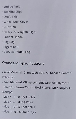 Camptech cayman full awning - cayman,
