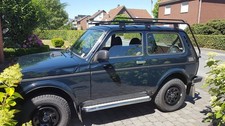 Roof rack with long rails tailgate Lada Niva 4x4 Taiga Urban