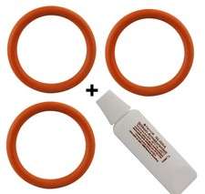 3x seal O-ring for Saeco Philips Gaggia piston of the brewing group + 7gr. Grease