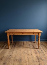 Vintage Rustic Pine Table, 4-6