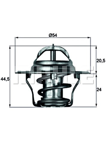 Coolant thermostat fits ford - fits,