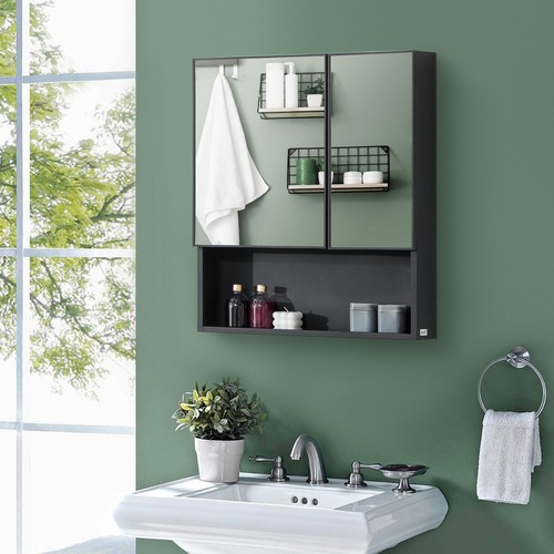 Wall mounted medicine - wall-mounted, cabinet