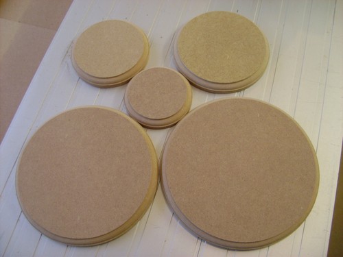 Wooden mdf circles - wooden, round