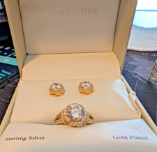 QVC Diamonique 14K Gold Clad