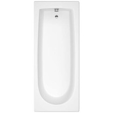 Bathroom Bath Standard Single Ended Round Tub White 1500 x 700 Bathtub Acrylic