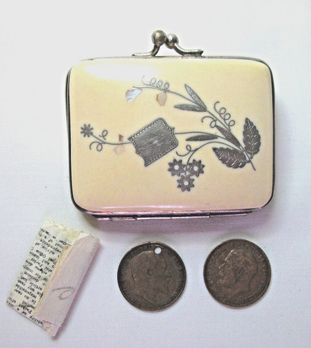 Antique french coin purse - antique,