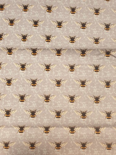 Bee grey fabric fat quarter - bee,