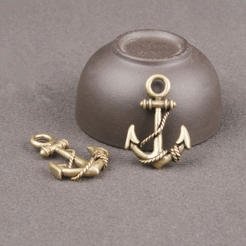 Brass ship anchor - ship,