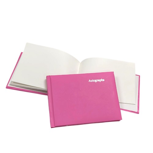 100 pages pink autograph book - pink,