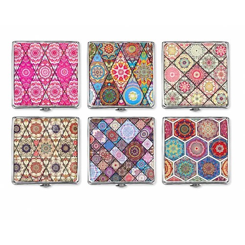 Mandala pattern cigarette case - mandala,