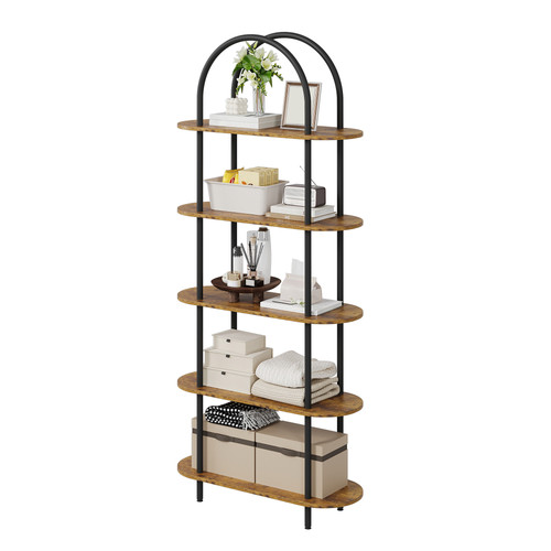 Modern tier tall bookcase - 5-tier,