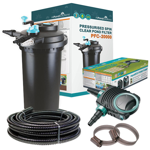 Pressurised koi pond filter - pressurised, uv