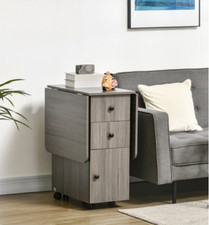 Small Dining Table Rustic Breakfast Kitchen Drawer Folding Butterfly Drop Leaf