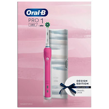 Braun Oral B Pro 1 680 Pink Rechargeable Electric Toothbrush Design Travel Case
