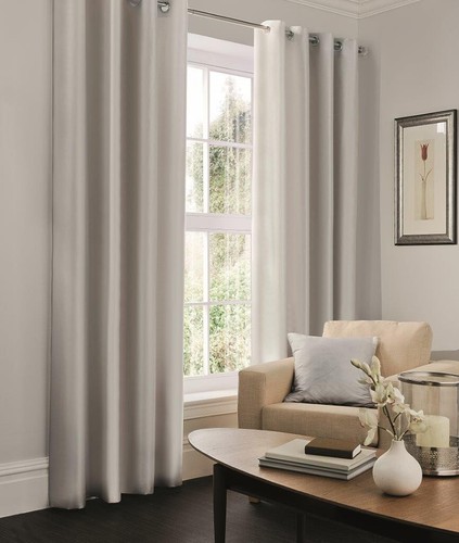 Faux silk curtains - ready, made