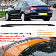 116cm Fit For Volkswagen Passat B6 Rear Boot Lip Spoiler Trunk Wing Universal   