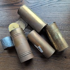 Lot of Antique Brass Clock