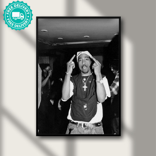 Tupac poster rap wall art - rap,