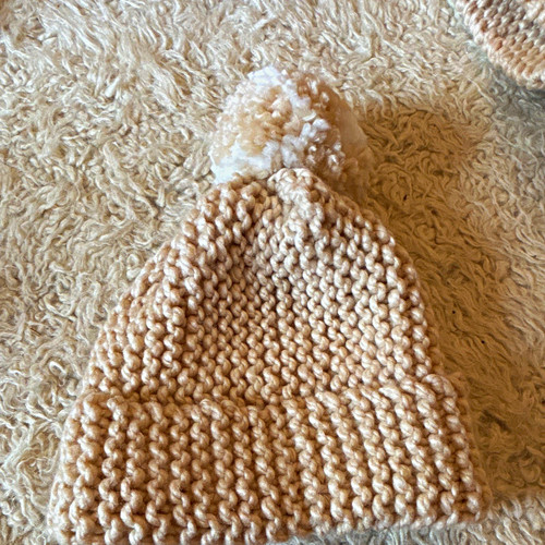 Woman wool knit - knit, bobble