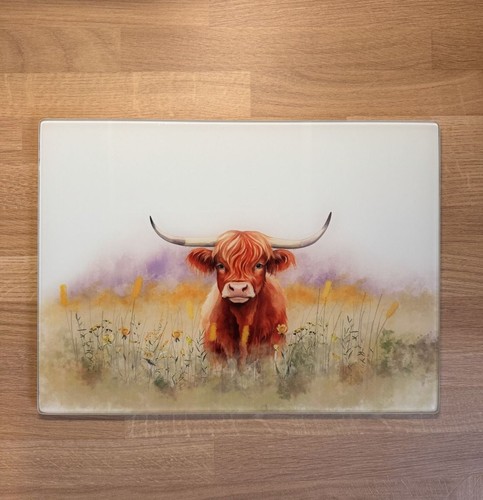 Highland cow glass - highland,