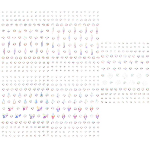 Sheets face jewels stickers - sheets,