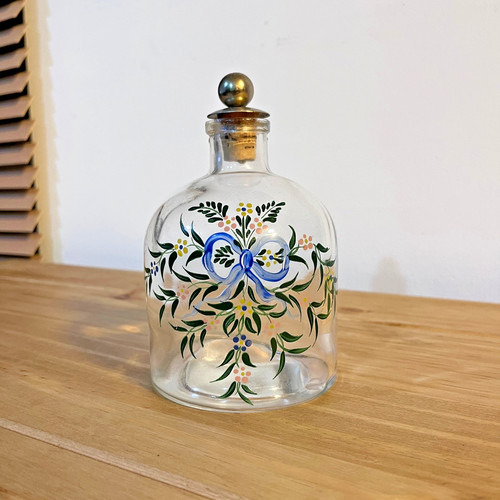 Vintage hand painted glass - vintage,