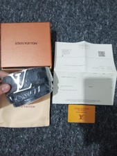 Louis Vuitton Damier Black leather belt size 110/44 