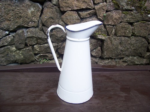 Large vintage enamel - vintage,
