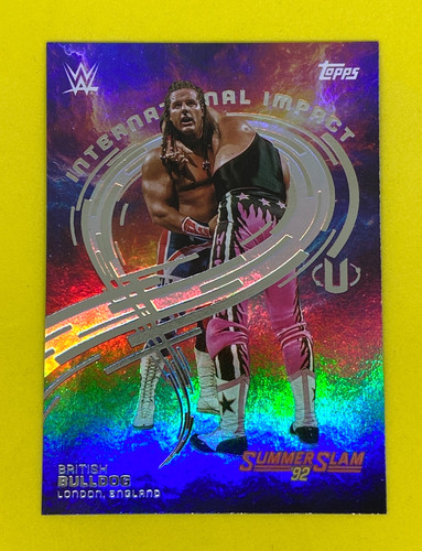 British bulldog topps - topps, wwe