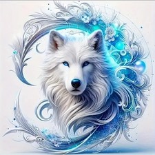 BEAUTIFUL SNOW WOLF FANTASY