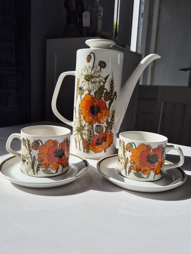 Vintage meakin coffee pot - vintage, j&g
