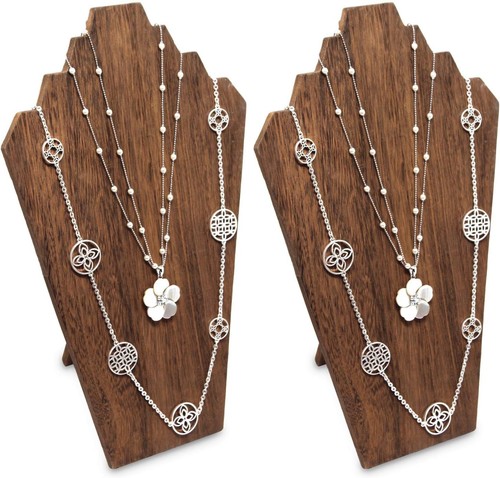 Wooden jewelry necklace - wooden,