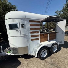 Vintage Horse Trailer Food Truck | Retro Coffee Bar Mobile Catering Van