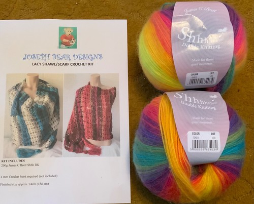 Shawl scarf crochet kit to - crochet,