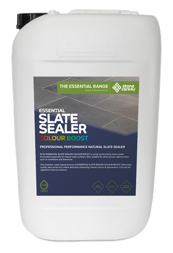 Slate tile sealer colour boost - tile,