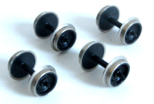 4 x Hornby OO Silver Seal disc wheelsets with round axles, spares, wheels