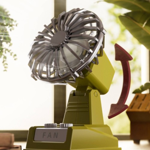 Retro desk fan adjustable - retro,