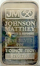 Johnson Matthey Sealed 1oz .999 Silver Toned