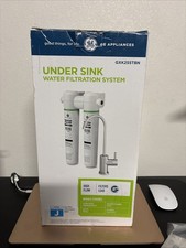 GE Under Sink Dual Stage Water Filtration System with Faucet GXK255TBN 