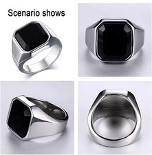 Men's Black Onyx Rings