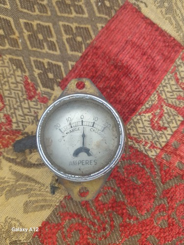Vintage car ammeter - car,