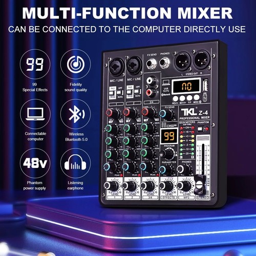 Channel audio mixer with - audio,